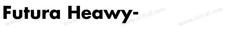 Futura Heawy字体转换